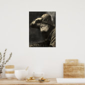 ヴィンテージイングリッシュフィッシャーマン航海のアンティークひげ ポスター (キッチン)