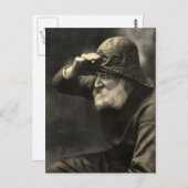 ヴィンテージイングリッシュフィッシャーマン航海のアンティークひげ ポストカード (正面/裏面)