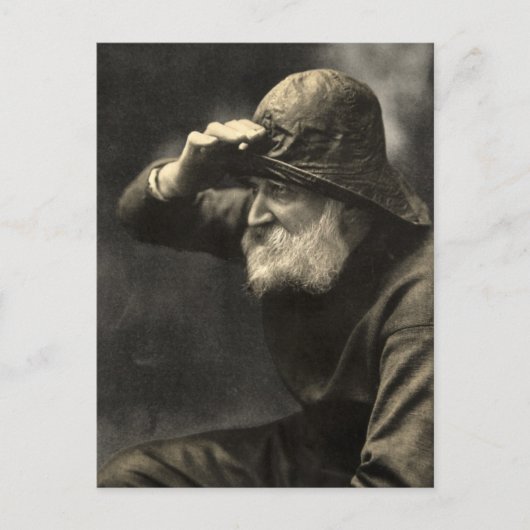ヴィンテージイングリッシュフィッシャーマン航海のアンティークひげ ポストカード (正面)