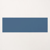 ヴィンテージイングリッシュフローラトイレデジュイブルー ヨガマット (裏面(横))