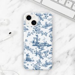 ヴィンテージイングリッシュフローラトイレデジュイブルー Case-Mate iPhone 14ケース