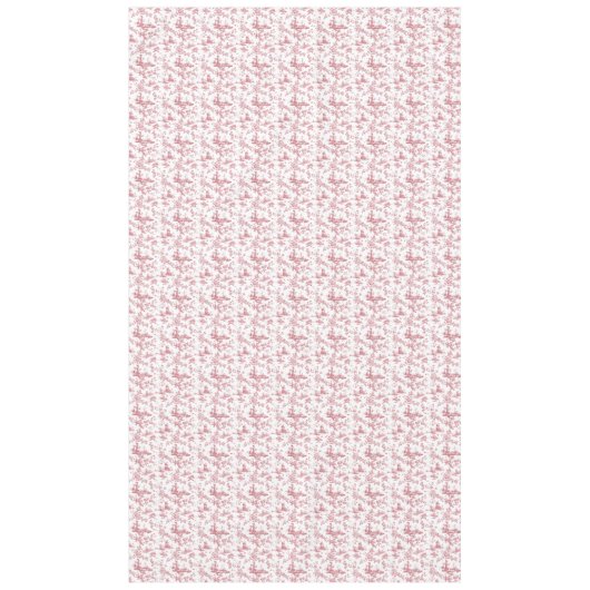 ヴィンテージイングリッシュフローラトイレデジュエピンク テーブルクロス (正面)