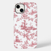 ヴィンテージイングリッシュフローラトイレデジュエピンク Case-Mate iPhoneケース (裏面)