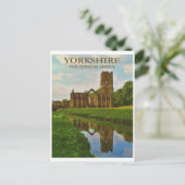 ヴィンテージイングリッシュヨークシャーファンテンズアビートラベル ポストカード (スタンド正面)