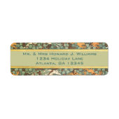 ヴィンテージイングリッシュラビット狩り差出人住所 ラベル (正面)