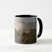 ヴィンテージイングリッシュランドスケープDerbyshire County マグカップ (正面右)