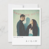 ヴィンテージインスタント写真日付カードの保存 シーズンカード (正面)