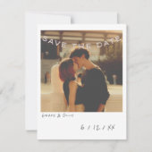 ヴィンテージインスタント写真日付カードの保存 シーズンカード (正面)