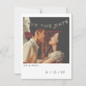 ヴィンテージインスタント写真日付カードの保存 シーズンカード (正面)