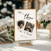 ヴィンテージインスタント写真風の手書きテーブルナンバー 5x7 招待状