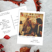 ヴィンテージインスタント写真 – 紅葉ガーランド秋 シーズンポストカード