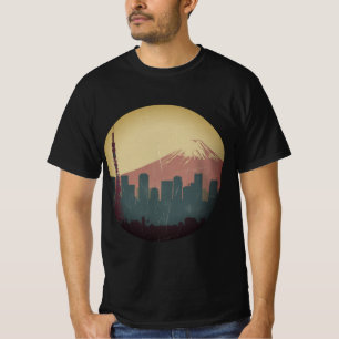 ヴィンテージインスパイアのスクリーンプリント「東京スカイハイ」 Tシャツ