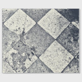 ヴィンテージインスパイアのHarlequin Black And White Texture ラッピングペーパー (フラット)