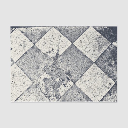 ヴィンテージインスパイアのHarlequin Black And White Texture 薄葉紙 (正面)