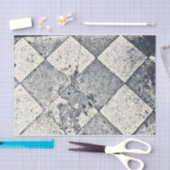 ヴィンテージインスパイアのHarlequin Black And White Texture 薄葉紙 (クラフト)