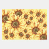 ヴィンテージインスパイアひまわり切り ラッピングペーパーシート (正面2)