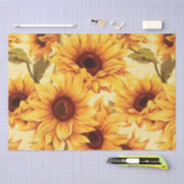 ヴィンテージインスパイアひまわり切り 薄葉紙 (クラフト)