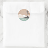 ヴィンテージインスパイアアイラ結婚ムのステッカー ラウンドシール (バッグ)