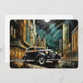 ヴィンテージインスパイアアールデコ車 シーズンカード (正面/裏面)