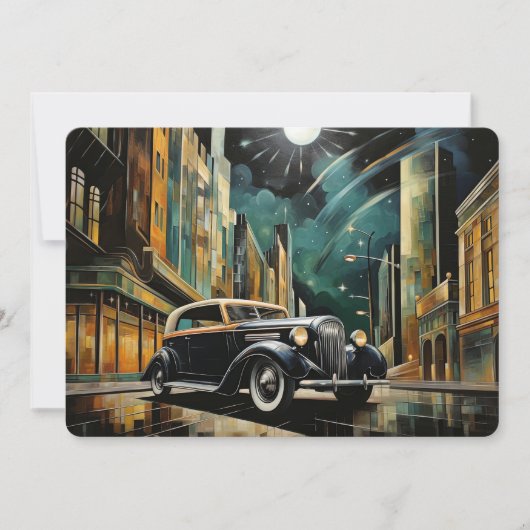 ヴィンテージインスパイアアールデコ車 シーズンカード (正面)