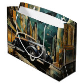 ヴィンテージインスパイアアールデコ車 ラージペーパーバッグ (裏面アングル)