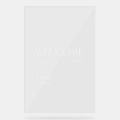 ヴィンテージインスパイアア結婚クリル歓迎サイン アクリルサイン (正面)