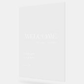 ヴィンテージインスパイアア結婚クリル歓迎サイン アクリルサイン (傾斜)