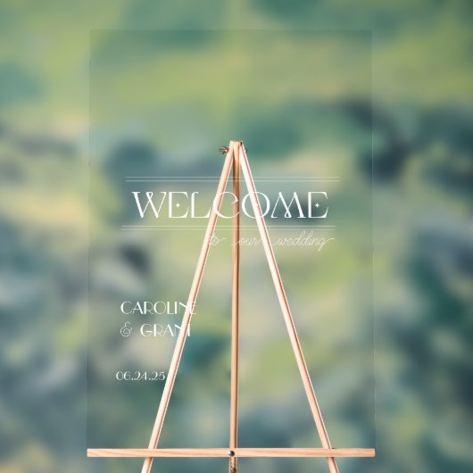 ヴィンテージインスパイアア結婚クリル歓迎サイン アクリルサイン (ニュートラル)