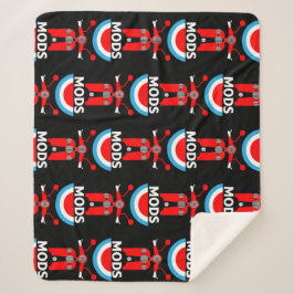 ヴィンテージインスパイアイギリスのModsとロッカー シェルパブランケット