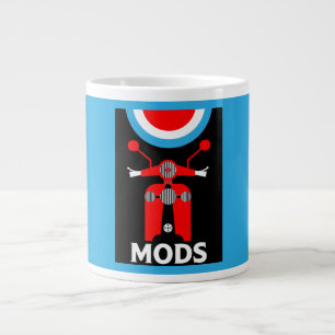 ヴィンテージインスパイアイギリスのModsとロッカー ジャンボコーヒーマグカップ