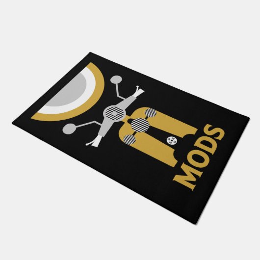 ヴィンテージインスパイアイギリスのModsとロッカー ドアマット (アングル)