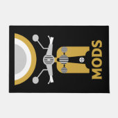 ヴィンテージインスパイアイギリスのModsとロッカー ドアマット (正面)