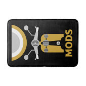 ヴィンテージインスパイアイギリスのModsとロッカー バスマット (正面)