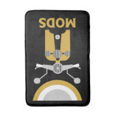 ヴィンテージインスパイアイギリスのModsとロッカー バスマット (正面縦)