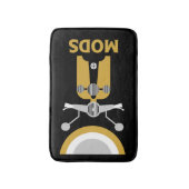 ヴィンテージインスパイアイギリスのModsとロッカー バスマット (正面縦)