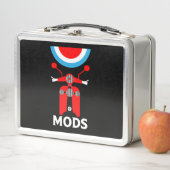 ヴィンテージインスパイアイギリスのModsとロッカー メタルランチボックス (インサイチュ)