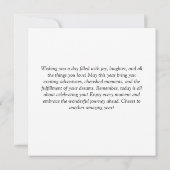 ヴィンテージインスパイアウォーター色誕生日カード – レトロ カード (裏面)