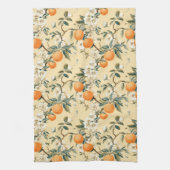 ヴィンテージインスパイアオレンジグローブ キッチンタオル (縦)