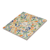 ヴィンテージインスパイアカラフルペイズリーリーフパターン(4) タイル (側面)