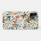 ヴィンテージインスパイアカラフルペイズリー葉パターン Case-Mate iPhoneケース (裏面(横))