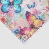 ヴィンテージインスパイアカラーフローラ蝶 薄葉紙 (詳細)