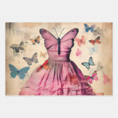 ヴィンテージインスパイアガール ラッピングペーパーシート (正面3)