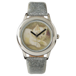 ヴィンテージインスパイアキッ絵画テンの子ども 腕時計