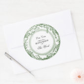 ヴィンテージインスパイアギフトラベル ラウンドシール (封筒)