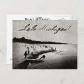 ヴィンテージインスパイアクミシガンビーチはがき ポストカード (正面/裏面)