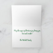 ヴィンテージインスパイアクリスマスカード カード (内部)