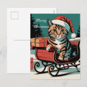ヴィンテージインスパイアクリスマス シーズンポストカード (正面/裏面)