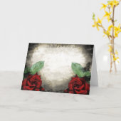 ヴィンテージインスパイアゴシック様式ばら色カード カード (黄色い花)