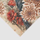 ヴィンテージインスパイアゴシック赤薔薇 薄葉紙 (詳細)