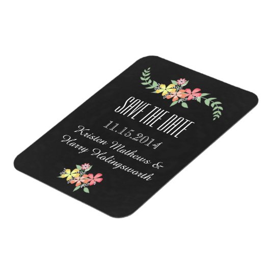 ヴィンテージインスパイアシャルボード日付磁石を保存 マグネット (左側)